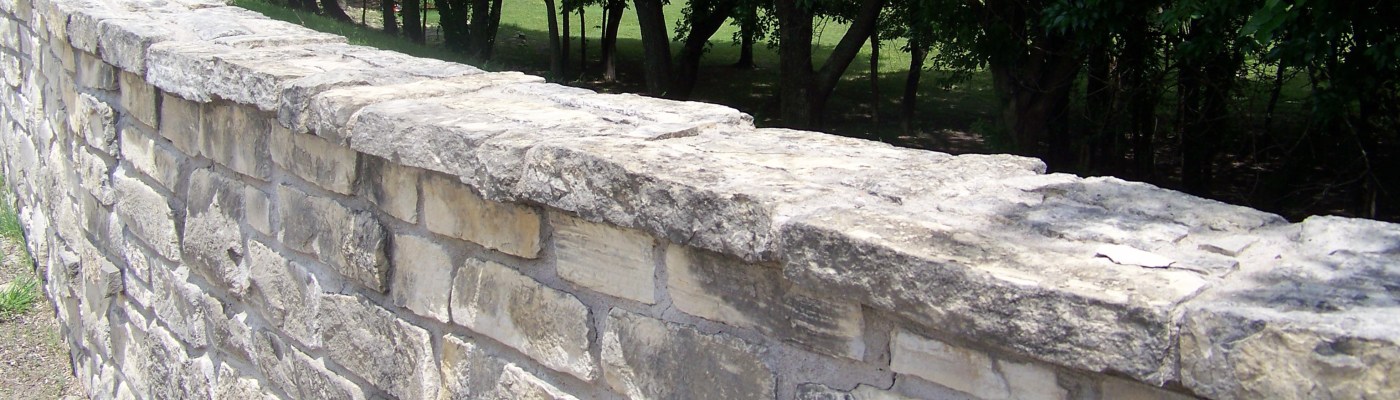 curved stone wall