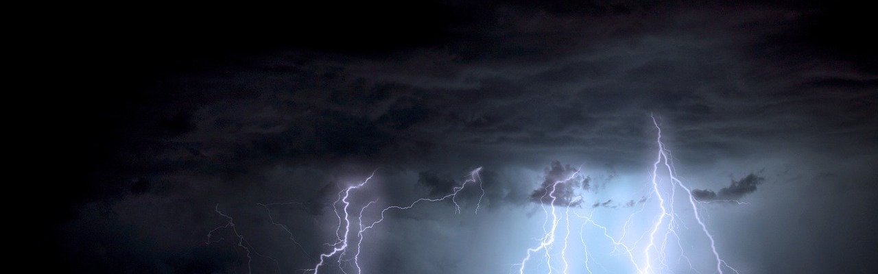 lightning striking the ground
