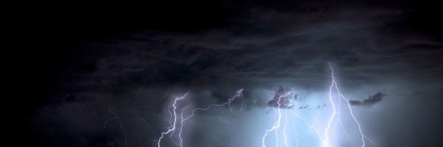 lightning striking the ground