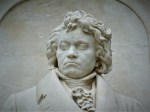 Statue of Beethoven wearing a cravat
